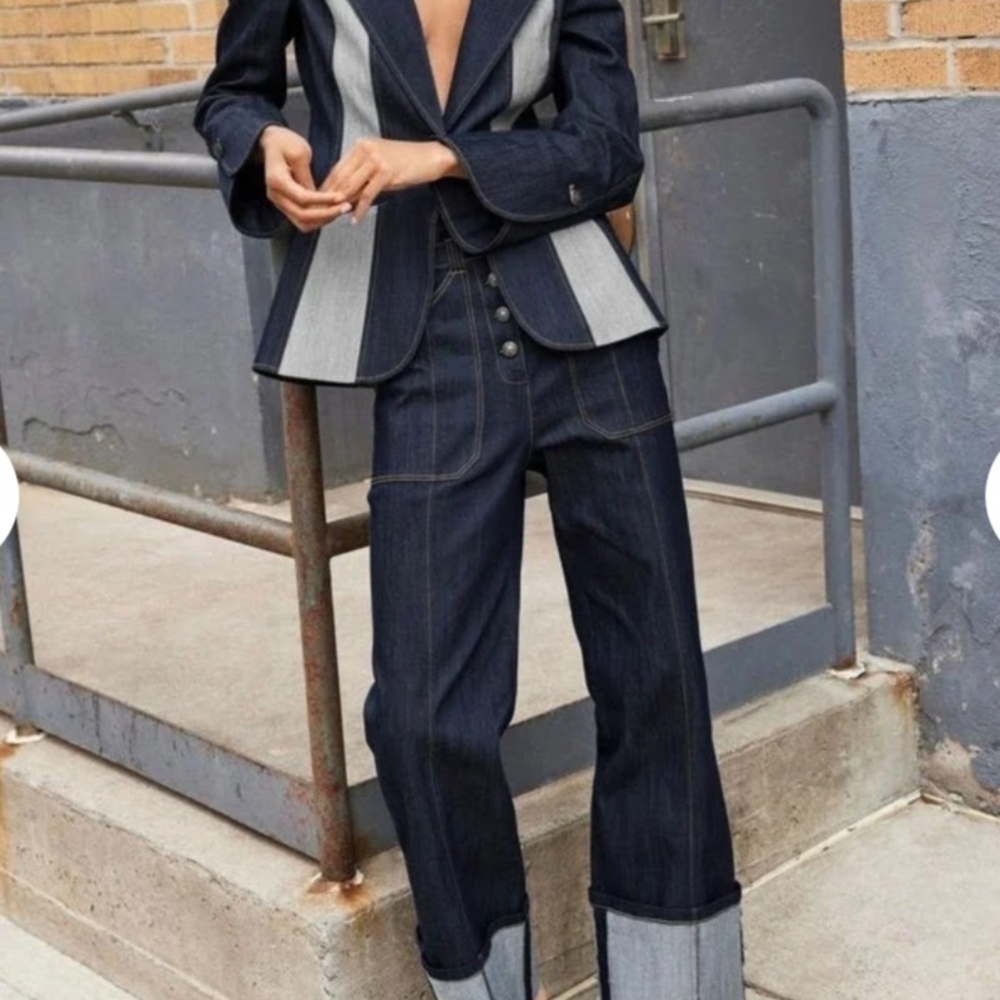SET Stylish Women's Denim Jeans And Jacket